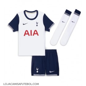 Camisa de Futebol Tottenham Hotspur James Maddison #10 Equipamento Principal Infantil 2024-25 Manga Curta (+ Calças curtas)